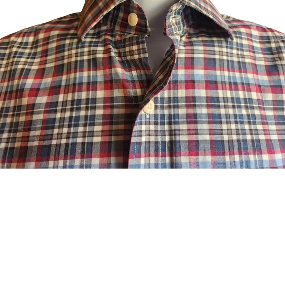 Kirkland Signature Men's Long Sleeve Plaid Button Down Shirt Size M - Picture 3 of 5